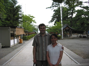 Yuriko and me at Takeda Shrine