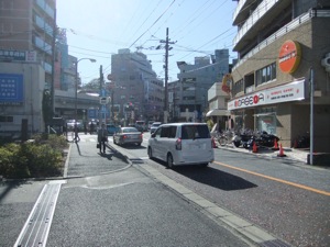 普通の川崎の町並み