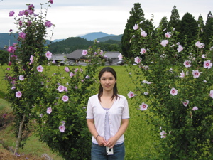Yuriko in the country