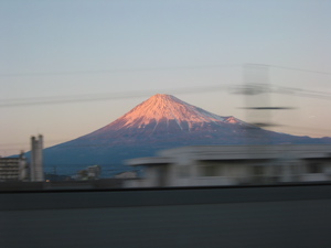 Mt Fuji from the Bullet Train