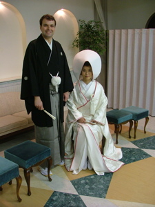 Me and Yuriko, in the ceremony outfit